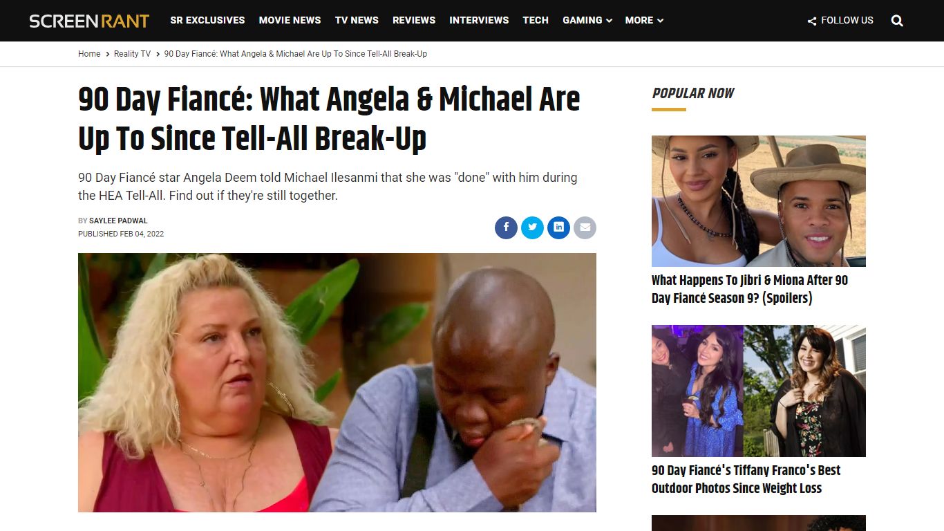 90 Day Fiancé: What Angela & Michael Are Up To Since Tell ... - ScreenRant